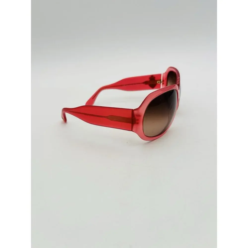 Juicy Couture Vintage Women's Sunglasses Chunky Translucent Pink Frame Y2K VG